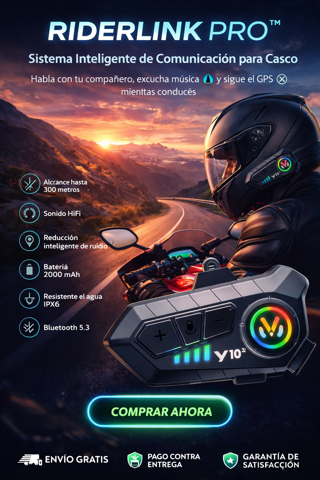 RIDERLINK PRO - INTERCOMUNICADOR