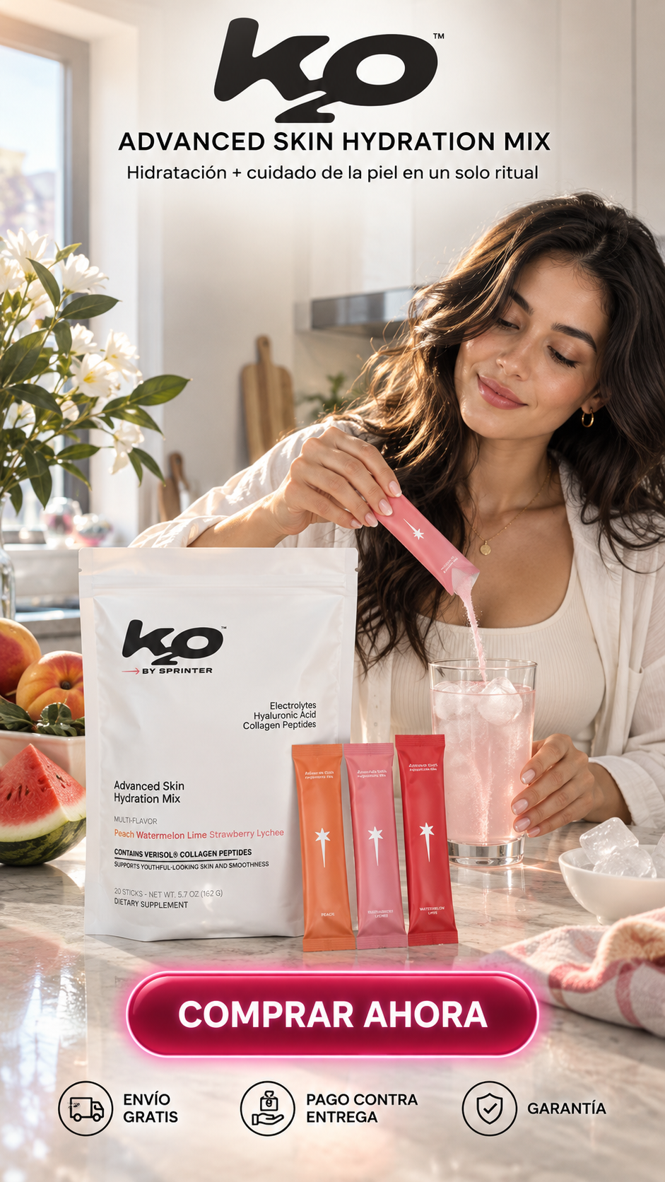 K2O Advanced Skin Hydration Mix-Hidratación que se refleja en tu piel.
