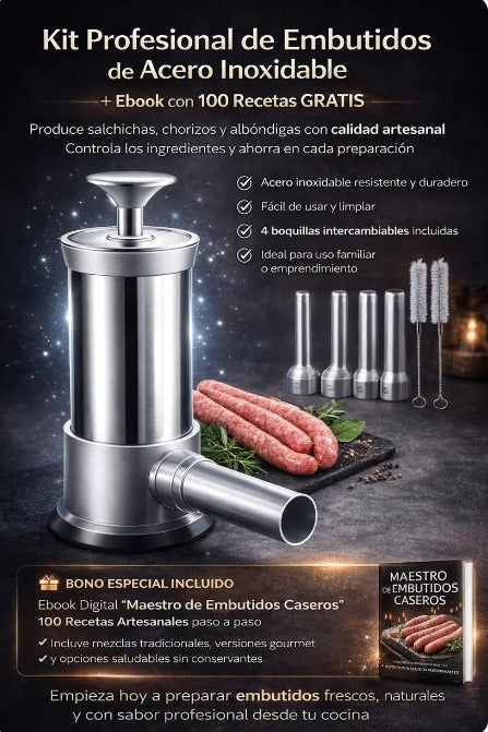SAUSAGUE PRO- EMBUTIDORA MANUAL DE SALCHICHAS