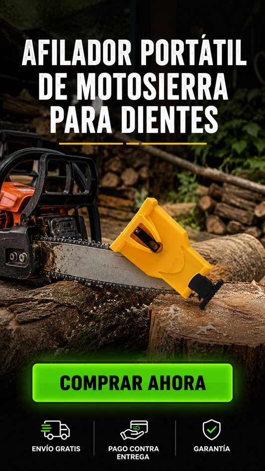 AFILADOR PORTÁTIL DE MOTOSIERRA-RECUPERA EL FILO. SIGUE CORTANDO.