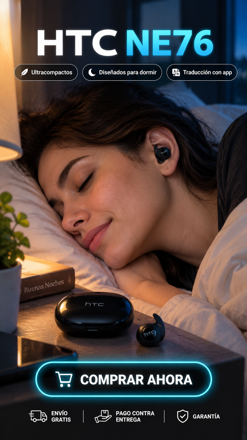 HTC NE76-Pequeños para dormir. Grandes para conectar.
