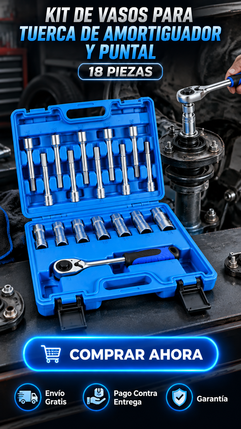 Kit Pro Suspensión 18 en 1-Precisión y control en cada ajuste.