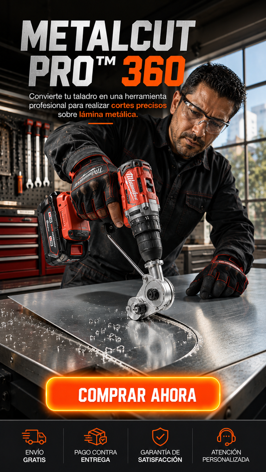 METALCUT PRO 360-Accesorio Profesional para Corte de Lámina con Taladro