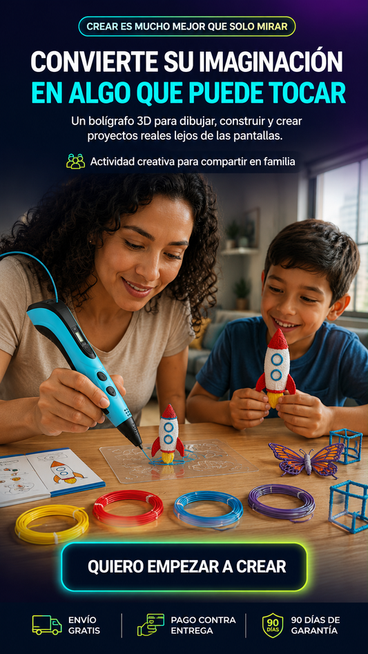 Crea3D Pro-Más que un bolígrafo: una nueva forma de crear, explorar y divertirse.