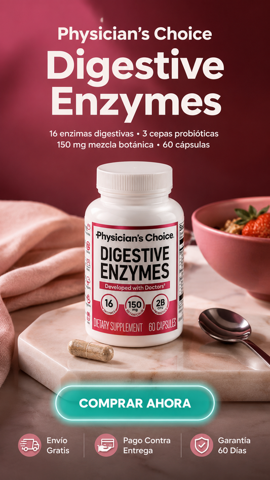 Physician’s Choice Digestive Enzymes-Disfruta tus comidas. Siéntete más ligero.