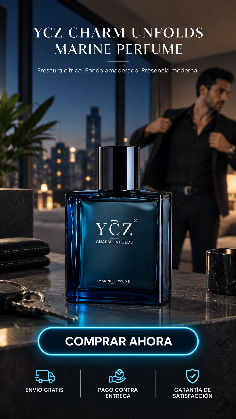 YCZ Charm Unfolds Marine Perfume-Frescura que evoluciona. Presencia que permanece.