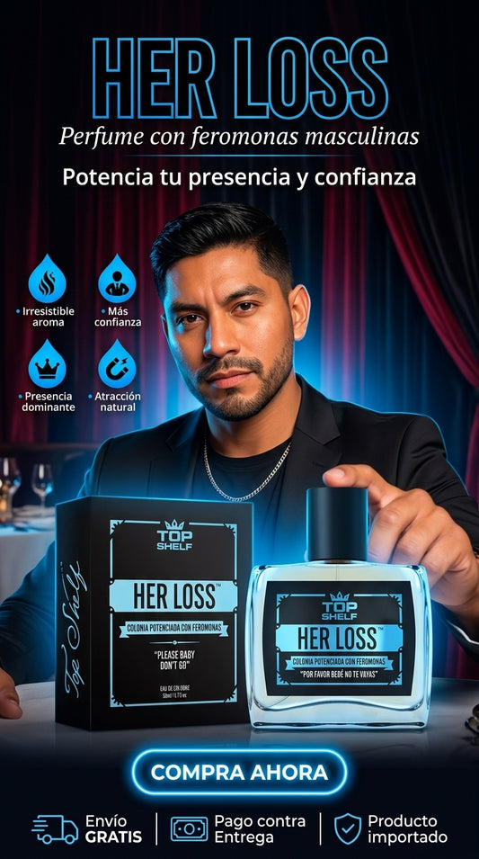 HER LOSS- “FRAGANCIA MASCULINA DE ALTO IMPACTO”