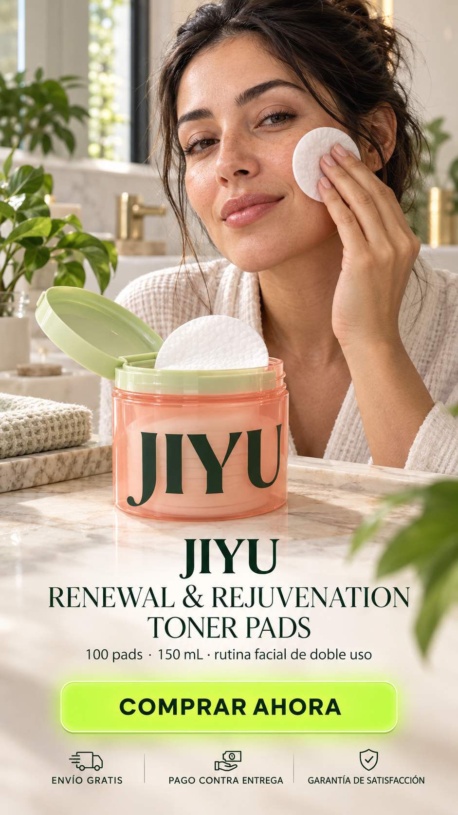 JIYU Renewal & Rejuvenation Toner Pads-Ilumina, hidrata y renueva tu piel en cada uso.