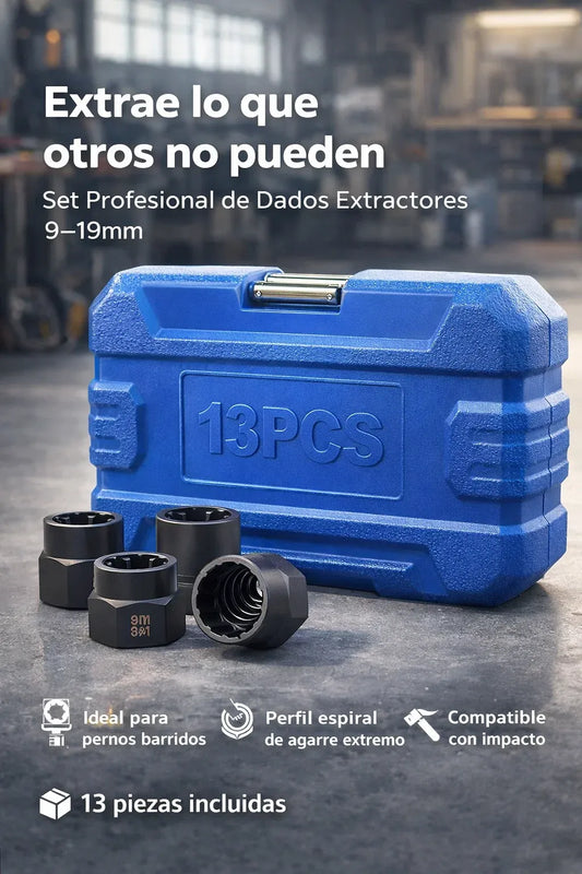boltbreaker 13pcs kit-profesional con 13 dados extractores incluidos ⚙